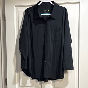 Woman’s Black Button-down Shirt